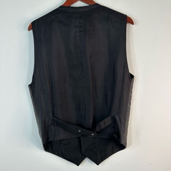 Carrot & Gibbs Mens Pure Silk Waistcoat Vest Large USA Handmade Formal Luxe - Picture 2 of 8